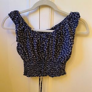 Brandy Melville Floral Crop Top